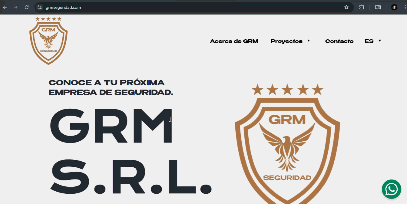 Demo sitio GRM Seguridad